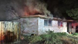 Tucson house destroyed in late-night fire